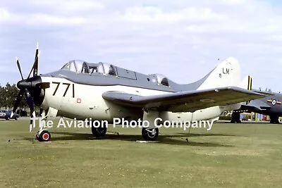 Royal Navy Fairey Gannet T.5 XG882 At RAF Lossiemouth (1982) Photograph • £1.20