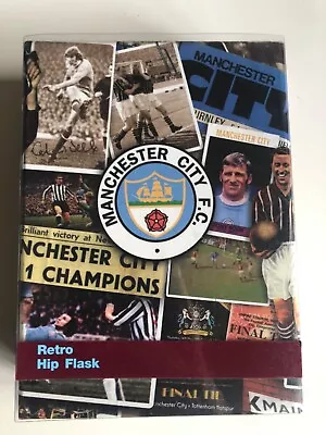 Manchester City Retro Hip Flask Man City Flask Boxed  • £10