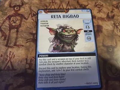 Reta Bigbad Pathfinder Adventure Card Game Promo Card GenCon • $12.99