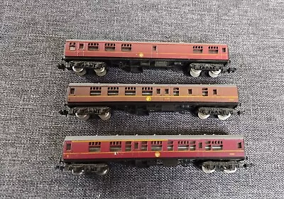 Three Lima N Gauge Carriages In LMS Maroon Livery • £29.99