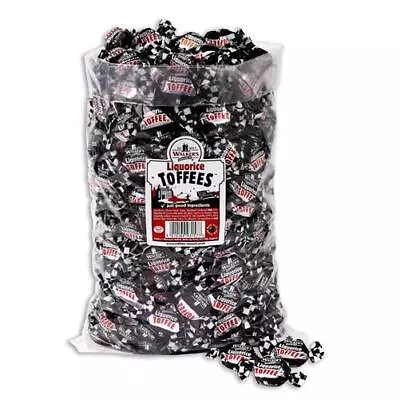 Liquorice Toffees X 500g (Apprx 55) Traditional Wrapped Sweets Walkers Nonsuch • £9