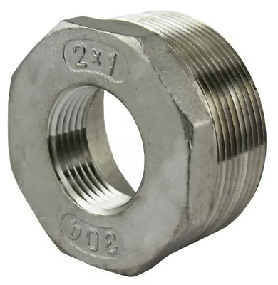 Bushing Stainless Steel Pipe Fittings NPT SCH 40 SS SUS304 • $21.47