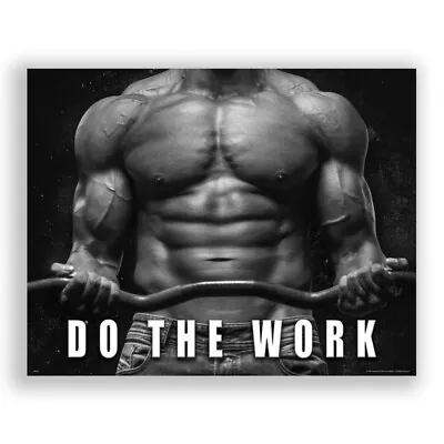 Workout Motivational Poster Art Print Weightlifting Home Gym Wall Decor BRB10 • $9.95