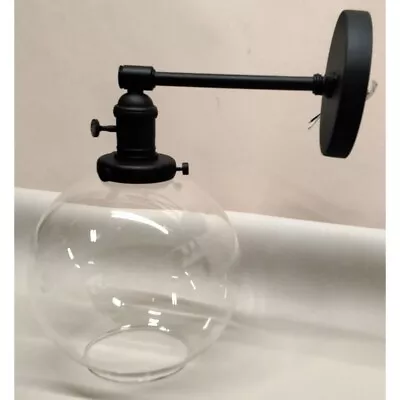 Black Wall Sconce Switched Light Fixture • $8.99