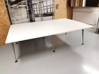 £29 • Buy Herman Miller Abak Desk Bench White MFC Top Silver Frame