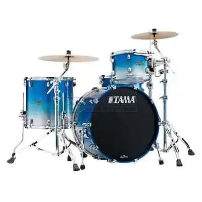 Tama Starclassic Walnut/Birch 3pc Drum Set Molten Blue Ice Fade • $1699.99