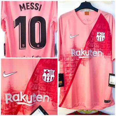 Barcelona Away Jersey 2018 2019 Messi BNWT 918989-694 • $150