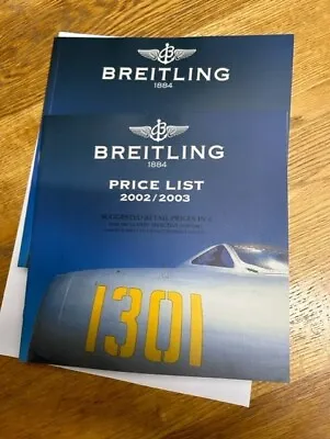 £24.99 • Buy Vintage Breitling Watch Catalogue; 2002/2003 With Price List; Perfect
