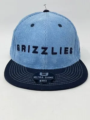 Memphis Grizzlies Light Blue Corduroy Snapback Hat By Ultra Game • $14.99