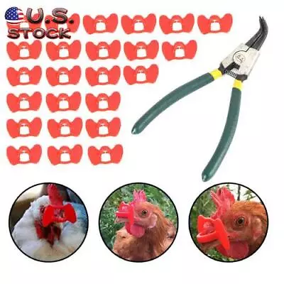 24Pcs Of Pheasant Poultry & Chicken Blinders With Pliers Peeper Vision Blocker • $14.69