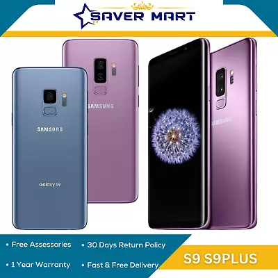 NEW Samsung Galaxy S9 & S9 Plus - 4G / LTE 64GB - Unlocked Pristine A+ Condition • £119.99