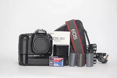 Canon EOS 20D 8.2MP DSLR Camera + BG-E2 Battery Grip & More! Immaculate!! • £59