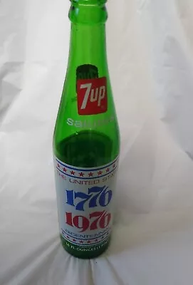 7Up Commemorative 1776-1976 Bicentennial Liberty Bell Bottle Empty • $10.99