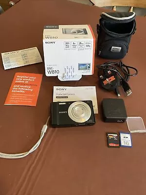 Sony Cybershot DSC-W810 Digital Compact Camera Working W/ Sony 6x Zoom Lens • $69.63