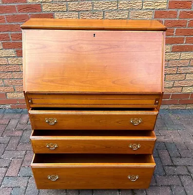 Younger Furniture Hardwood Solid Wood Writing Table Bureau Vintage Wooden Desk • £399.99