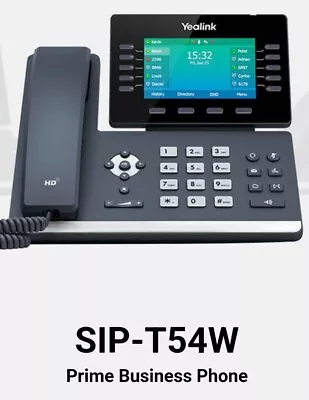 Yealink T54W IP Phone VoIP With Power Supply Color Screen Black Prime Business • $80