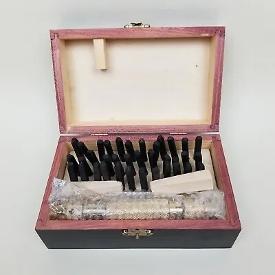 Vintage Tool Steel Metal Die Punch Alphabet Set And Numbers Stamping Kit 36 Bits • $61.99