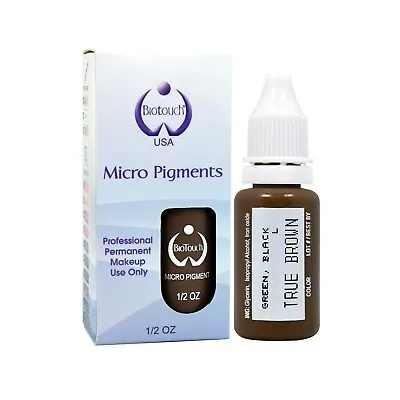 $24.50 • Buy MICROBLADING BioTouch TRUE BROWN Pigment Permanent Makeup Cosmetic Tattoo 15ml
