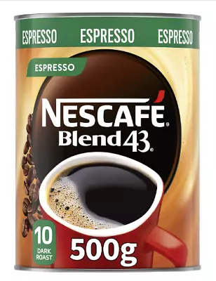 Espresso Tin - Instant Coffee By Nescafe Blend 43Espresso Instant Coffee 500g Ti • $31.69