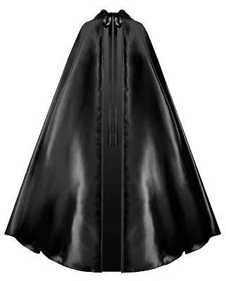 Victorian Gothic Historical Steampunk Pirate Taffeta Hooded Cape Cloak • $47