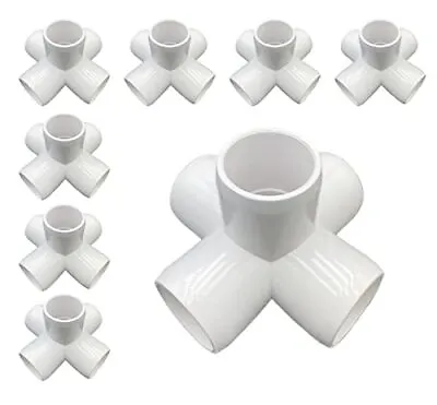 5 Way PVC Corner Fitting Tee Fitting PVC Elbow Fittings For Buildc8pcs3/4  • $24.60