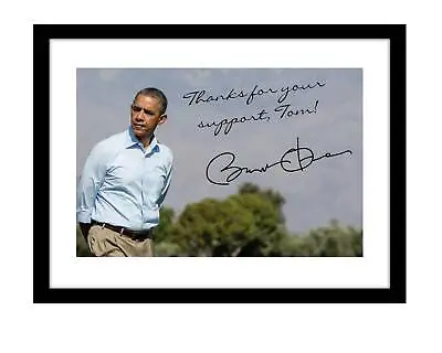 Barack Obama 5x7 Personalized Photo Print Signed Dedicated To Your Name  • $7.99