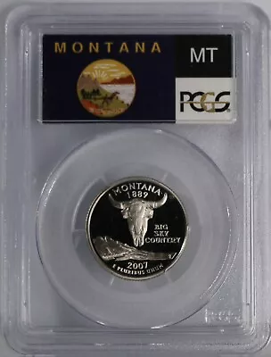 2007-S Montana Clad Statehood Quarter Graded PR69DCAM By PCGS • $16