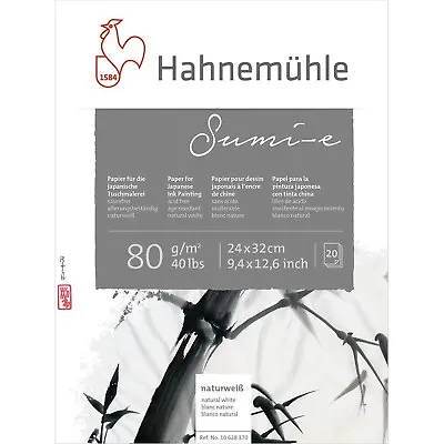 Hahnemuhle Sumi-e 80gsm Paper - 24 X 32cm White10 628 370 • $32.23