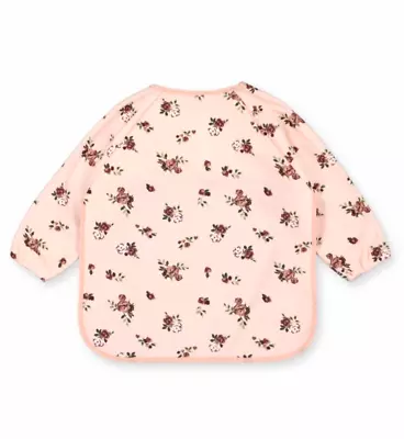 Baby Pink Floral Long Sleeve Bib (One Size) • £6.99