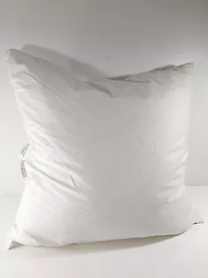 Pottery Barn Square Throw Pillow Insert 95% Feather 5% Down 22 Oz 26x26 White • $15.96