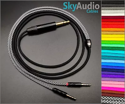 Custom Single Sleeve Headphone Cable - Dual 3.5mm Hifiman / Focal / Sony / Meze • $61.85