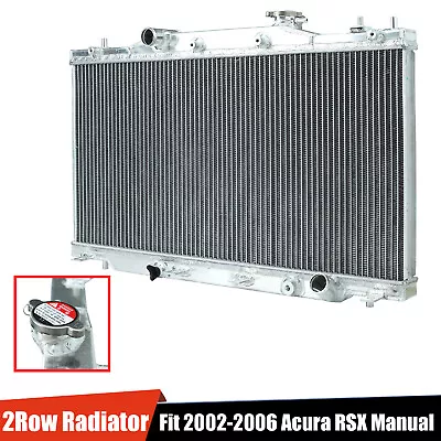 Aluminum 2 Row Core Performance Cooling Radiator For 02-06 Acura RSX DC5 Manual • $99.99