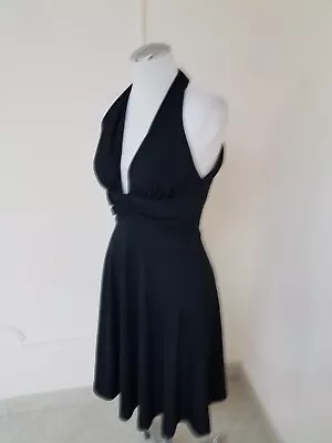 NWT White House  Black Market Women's  Marilyn Monroe Black Halter Dress Sz 4 • $69.99