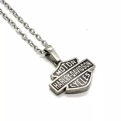 Harley-Davidson ® Stainless Steel Logo Pendant / Necklace  • $99