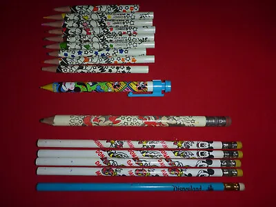 16 Vintage Disney Donald Duck Mickey Minnie Mouse Colored Pencils Art Set Pen • $14.20