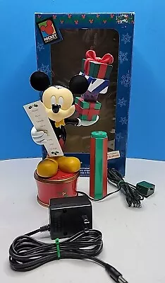 1998 Disney Mr Christmas Mickey Mouse Table Piece Or Twirling Tree Topper. • $65