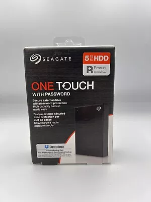 SEAGATE One Touch 5TB Portable Hard Drive With Password - Black • £110