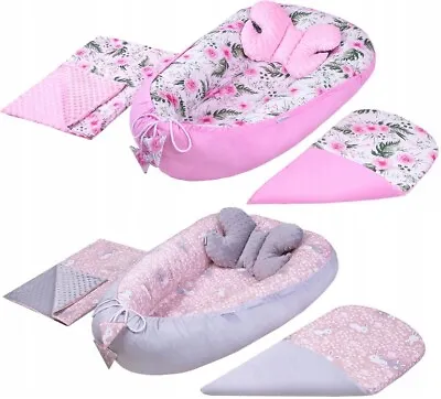 Large Baby Set Cocoon Butterfly Blanket Infant Nest Reversible Cushion • £34.99
