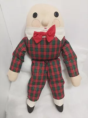 Adorable Vintage Handmade Humpty Dumpty Cloth Doll 20  • $39.99