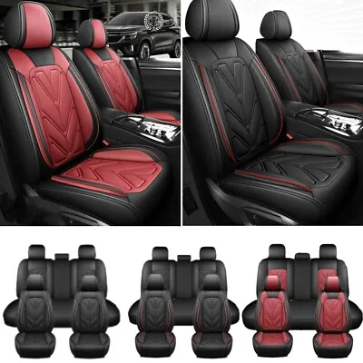 For Ford Car Seat Covers 5-Seats Nappa Leather Front Rear Full Set Protectors • $88.26