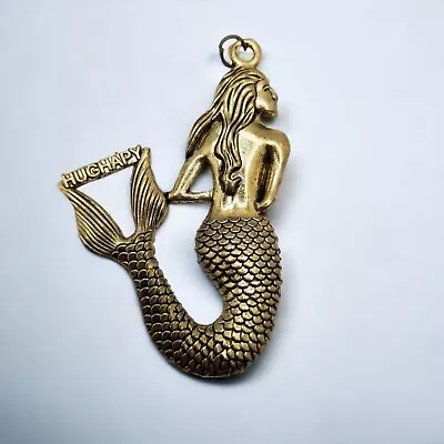 Mermaid Charm Ocean Sea Jewelry Swimming Beach Keychain Necklace Pendant Vintage • $14.94