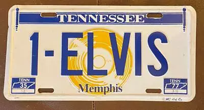 Tennessee 1970'S 1-ELVIS MEMPHIS RECORD BOOSTER License Plate • $24.99