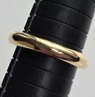 Milor Italy Polished 14K Yellow Gold Band Hollow Ring Size 9.75 .93 Grams TESTED • $125