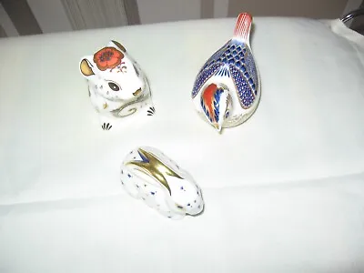 £31 • Buy 3x Royal Crown Derby Paperwieghts. Excellent Condition.no Box.