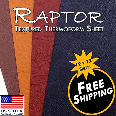 HOLSTEX® Sheet - Raptor Texture (12in X 12in)(.060 .080 & .093 Thicknesses) • $12.66