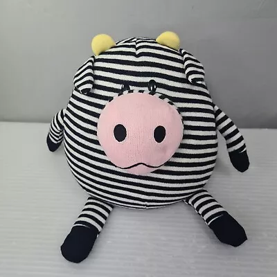 Mushable Pot Bellies Cow Black And White Jay At Play Plush Micro Beads 25cm 10in • $9.63