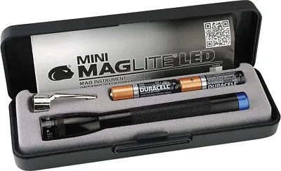 Mag-Lite Blue Mini Flashlight LED Resistant Focus Beam Candle Mode Batteries • $32.79
