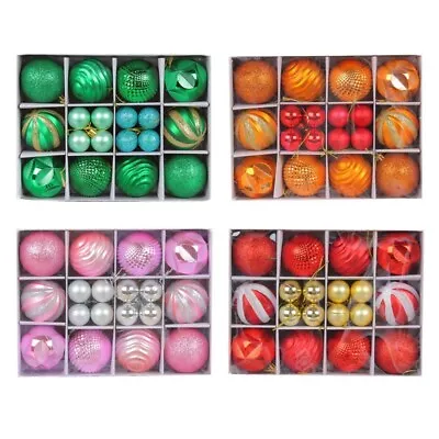 Christmas Tree Pendants Decorative Christmas Baubles Ornaments Set • $21.95