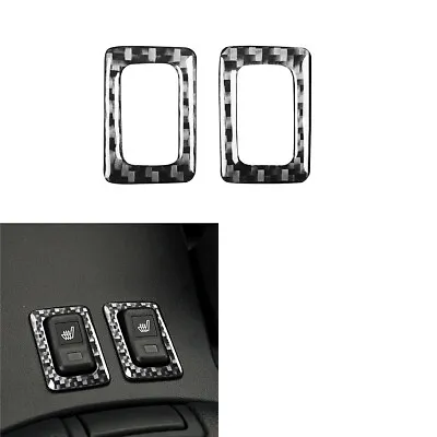 2PCS For Mazda RX-8 Carbon Fiber Seat Heat Button Panel Interior Trim  • $12.90