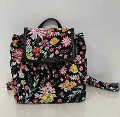 VERA BRADLEY BACKPACK - Bandana Swirl Black - Quilted • $45